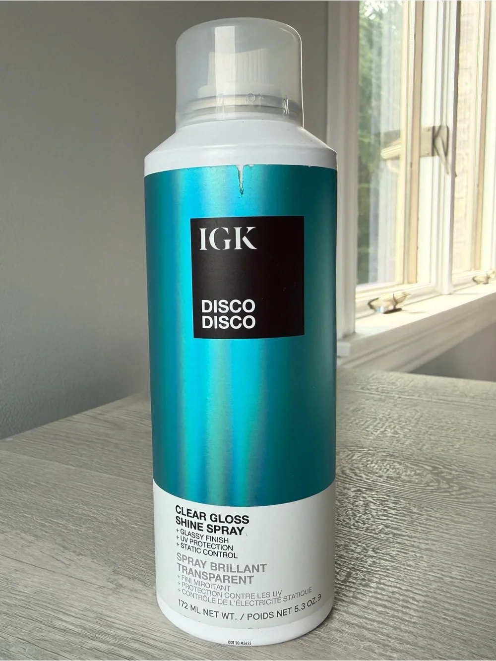 IGK Disco Disco Clear Gloss Shine Spray - Teal